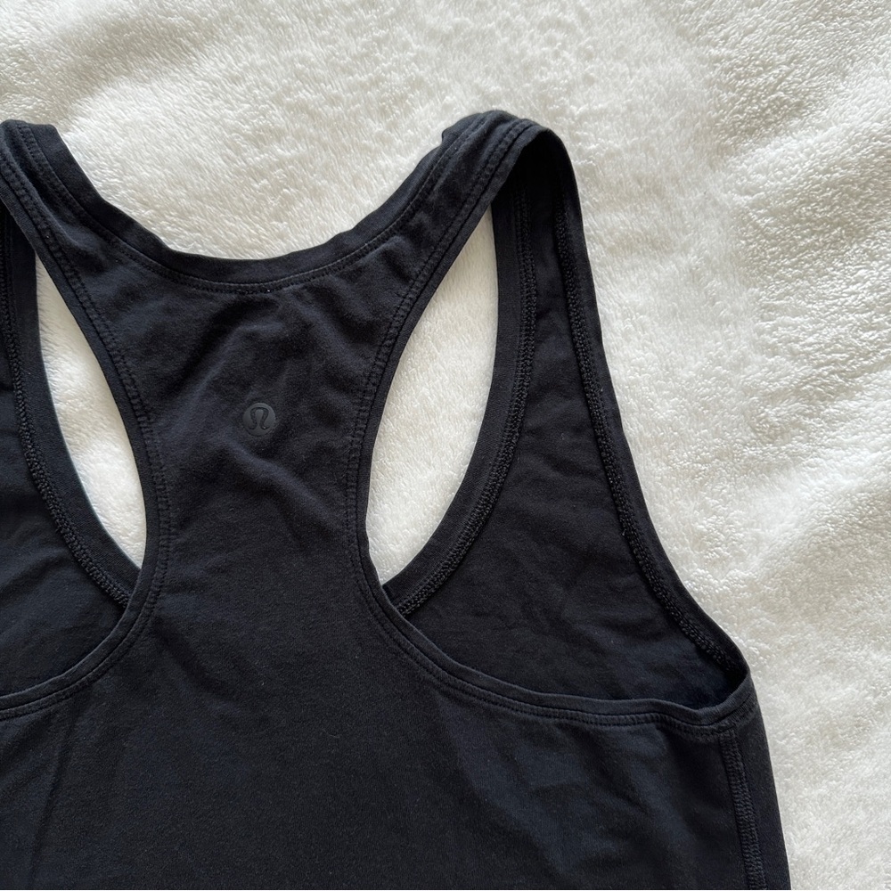 LULULEMON RACERBACK TANK WOMENS  SIZE 6 BLACK - Picture 8 of 15